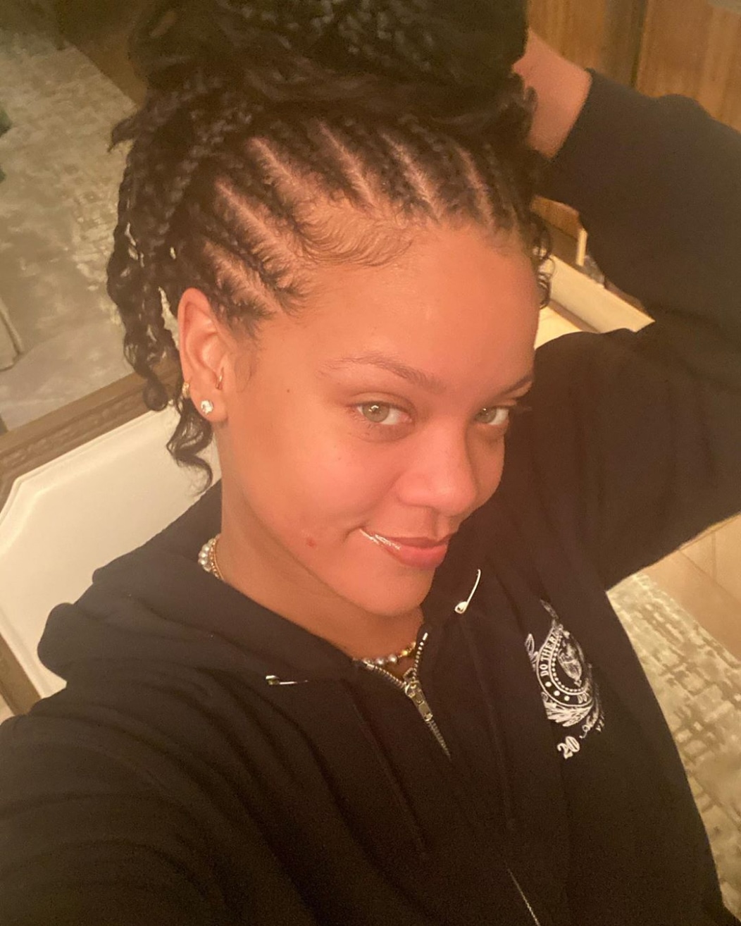 Only Rihanna Could Pull Off a Pimple in Her ''First Selfie'' of 2020